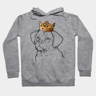 Puggle Dog King Queen Wearing Crown Hoodie